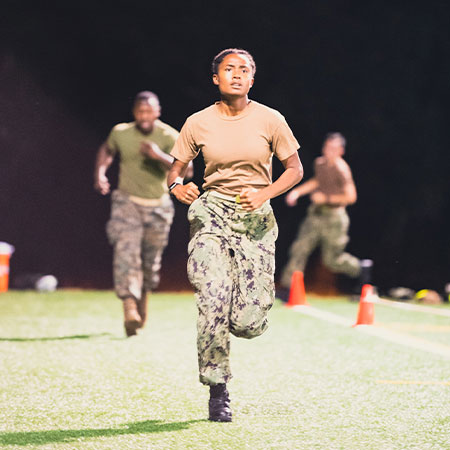 Midshipmen Running