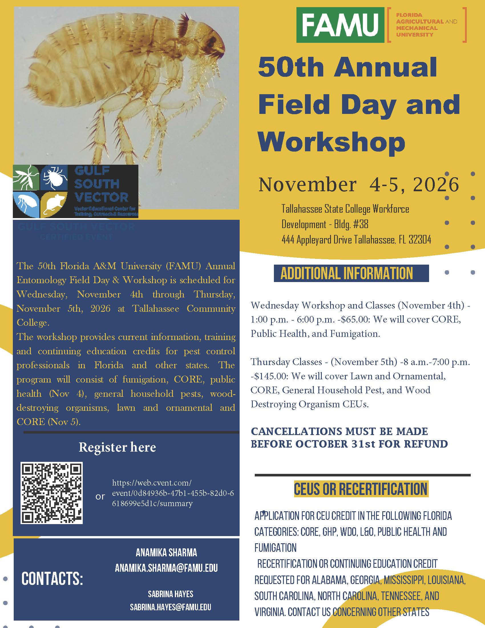 50th Annual Field Day and Workshop-Nov 4-5 2026 50th Annual Field Day and Workshop-Nov 4-5 2026